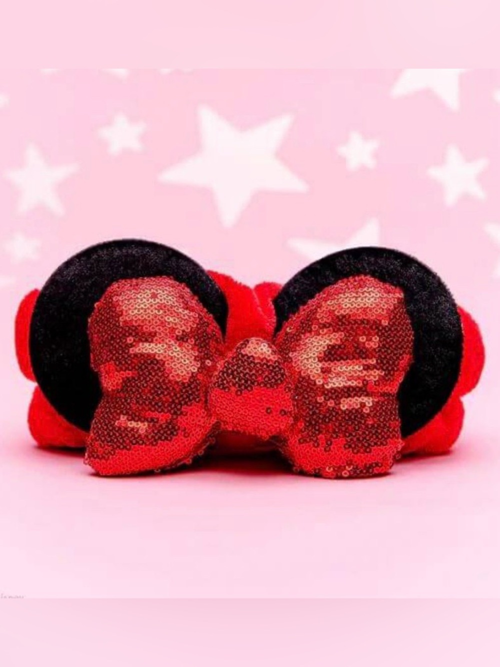 Minnie Mouse Bow The Creme Shop | Disney: 3D Teddy Headband In "Ruby Glitz" NEW